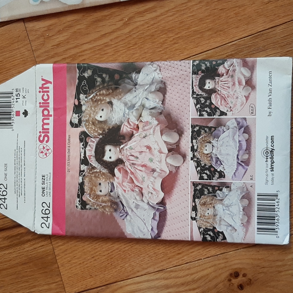 Simplicity doll pattern